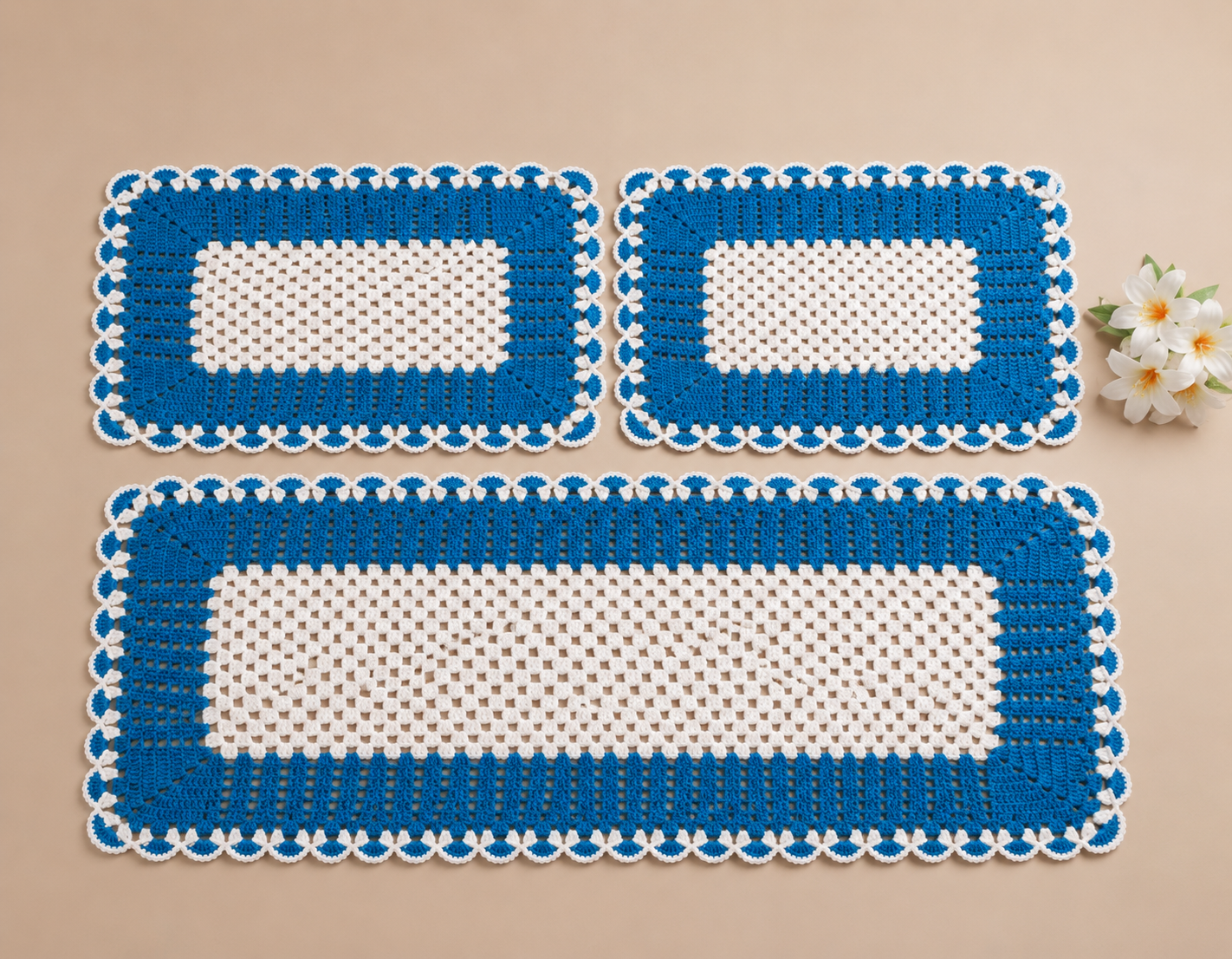 Conjunto de Tapetes Azul