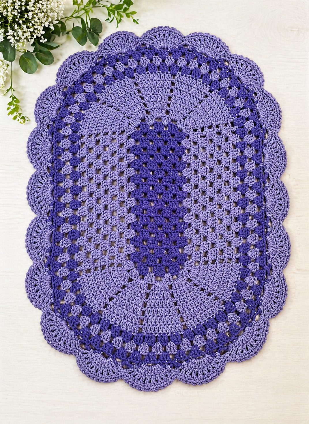 Tapete Oval Roxo